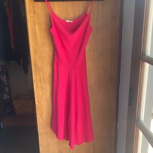 Fun Cowl Neck Pink Dress